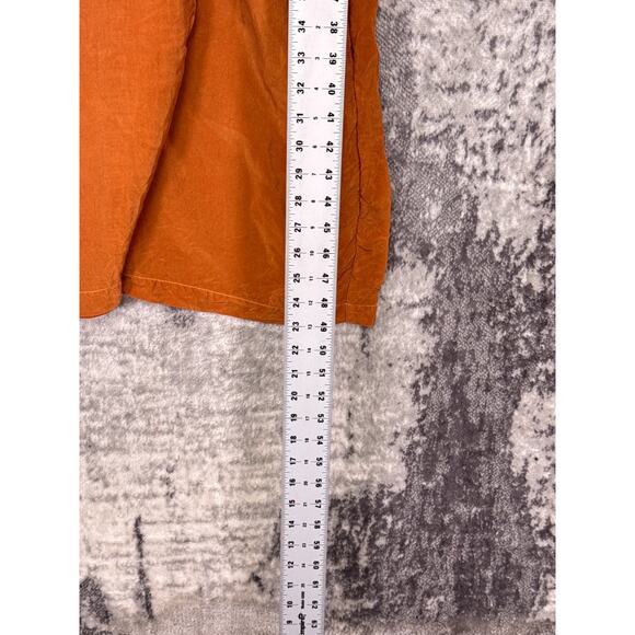 Anthropologie Jumpsuit Medium Womens Corey Lynn Calter Orange Cupro Wide Leg - Picture 7 of 9